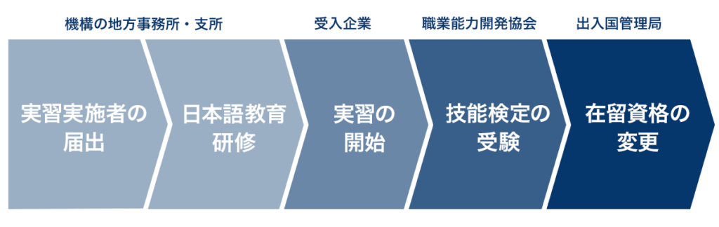 技能実習生を受け入れた後の流れ
